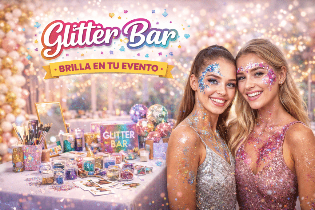 Glitter bar para eventos